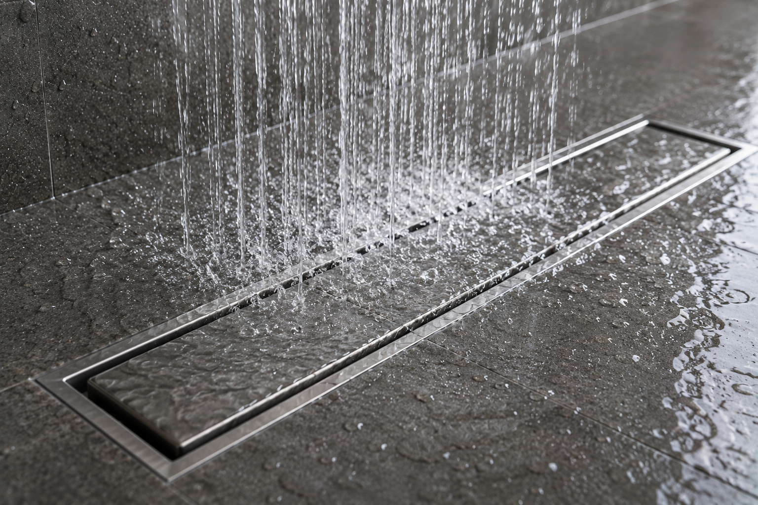 Can linear drains handle rain showers