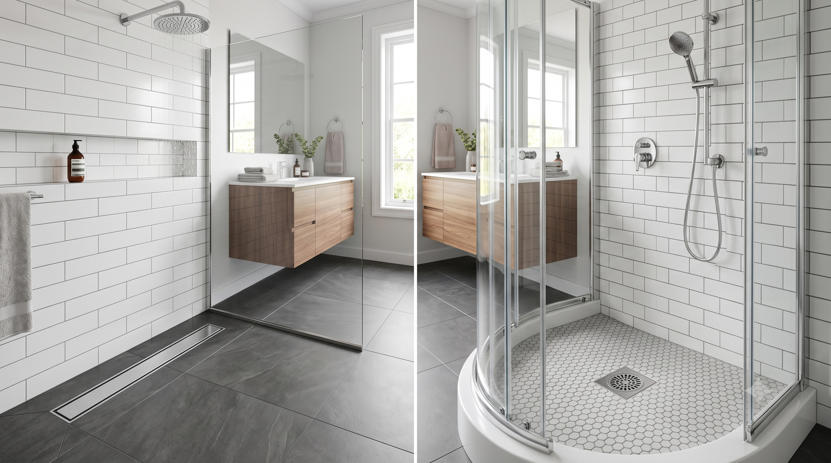 Linear drain vs point drain
