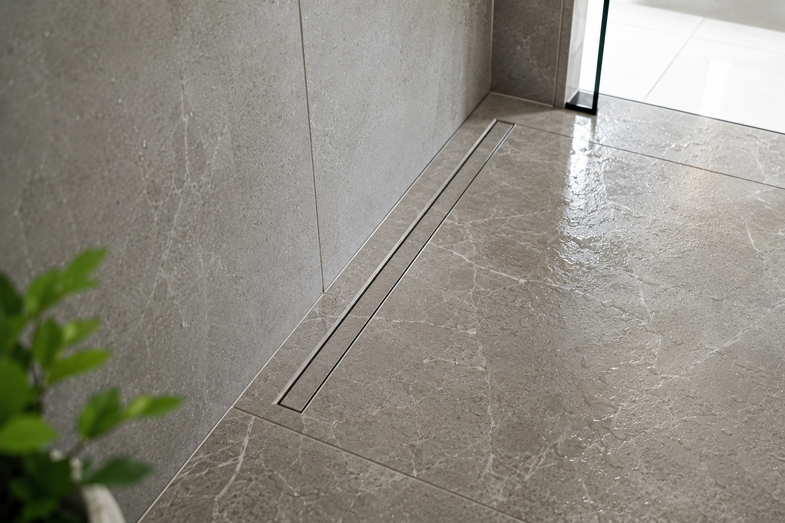 Single Slot Tile Insert Shower Grate – 85mm