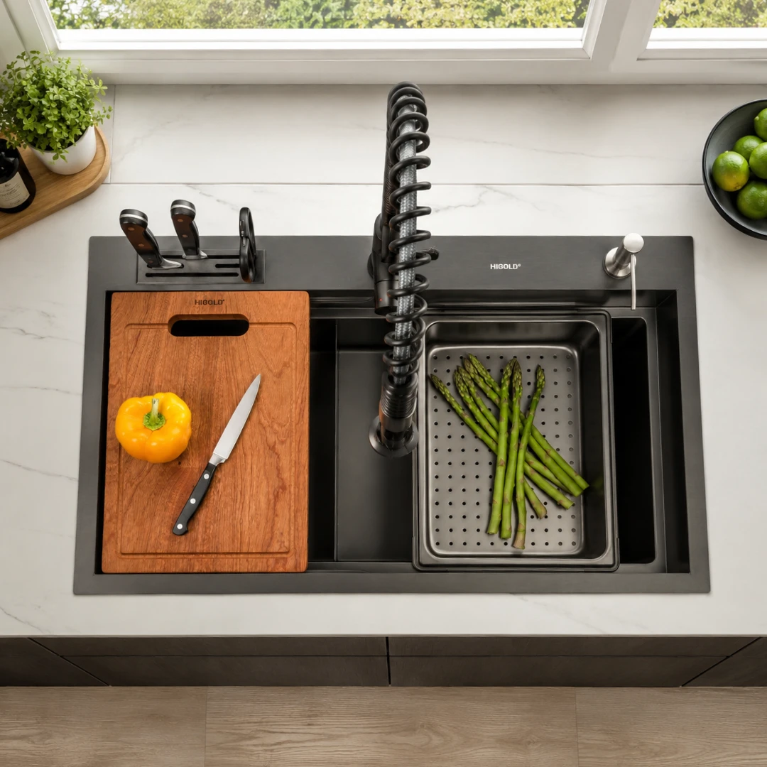 Belle Luxe Workstation Sink Interactive View