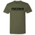 Everyday Cannabis Cannabis is Freedom Tee 2.0 Army Green Tee Shirt with Military Stencil Text