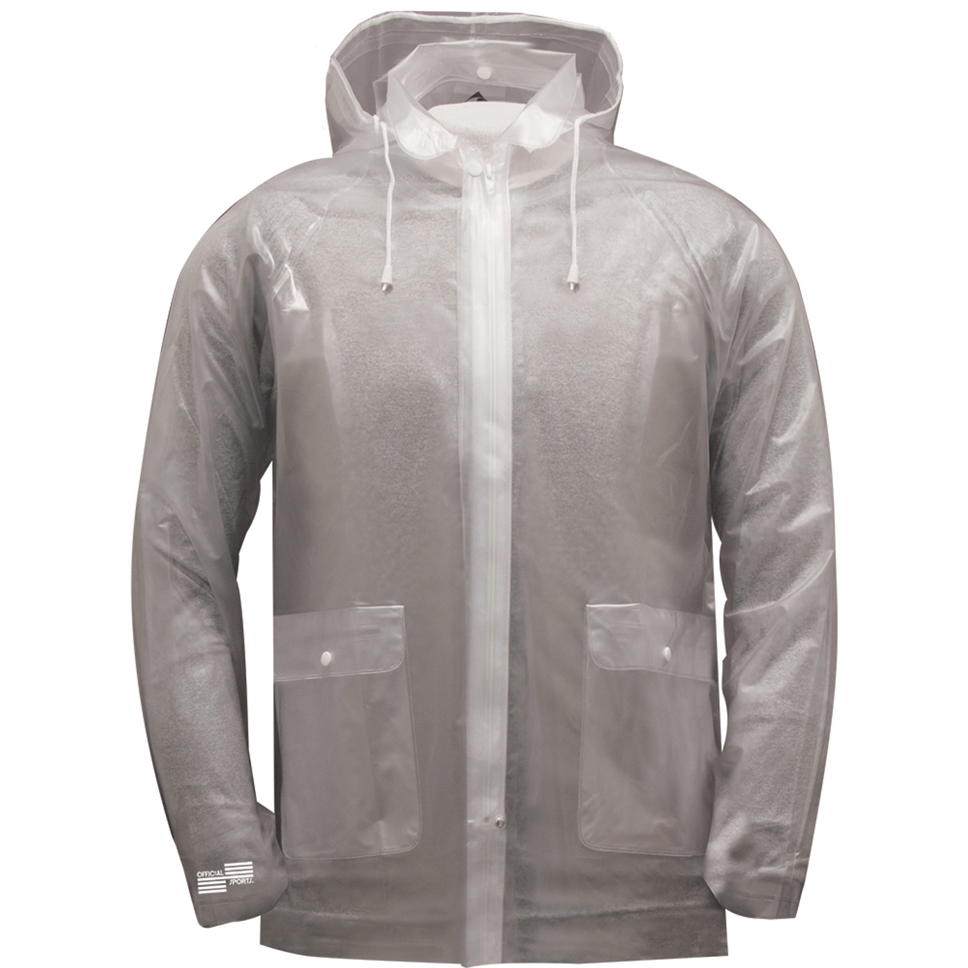 Clear rain jacket with on sale hood