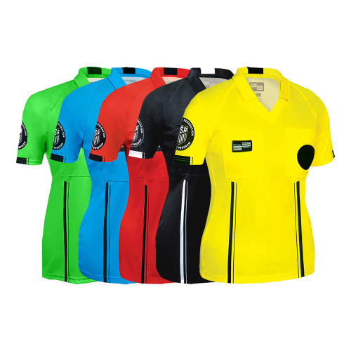 9174SS* Official Sports Men's Referee Soccer Jersey Red/Black 