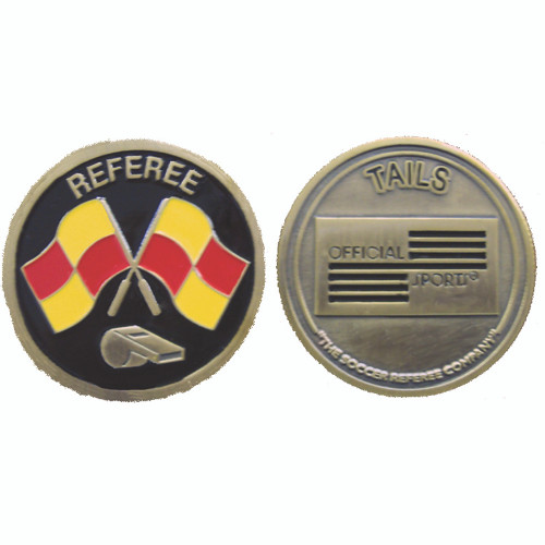 7002 Flag And Whistle Flip Coin