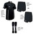 9900B Men's Black Pro Short Sleeve Kit