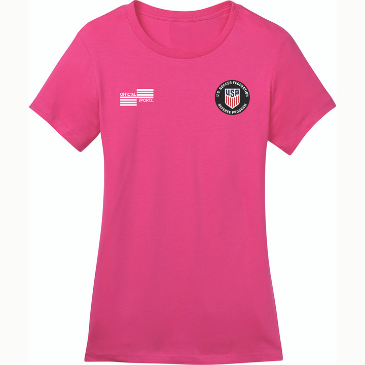 W2245CL USSF Women's Pink Wicking T-Shirt