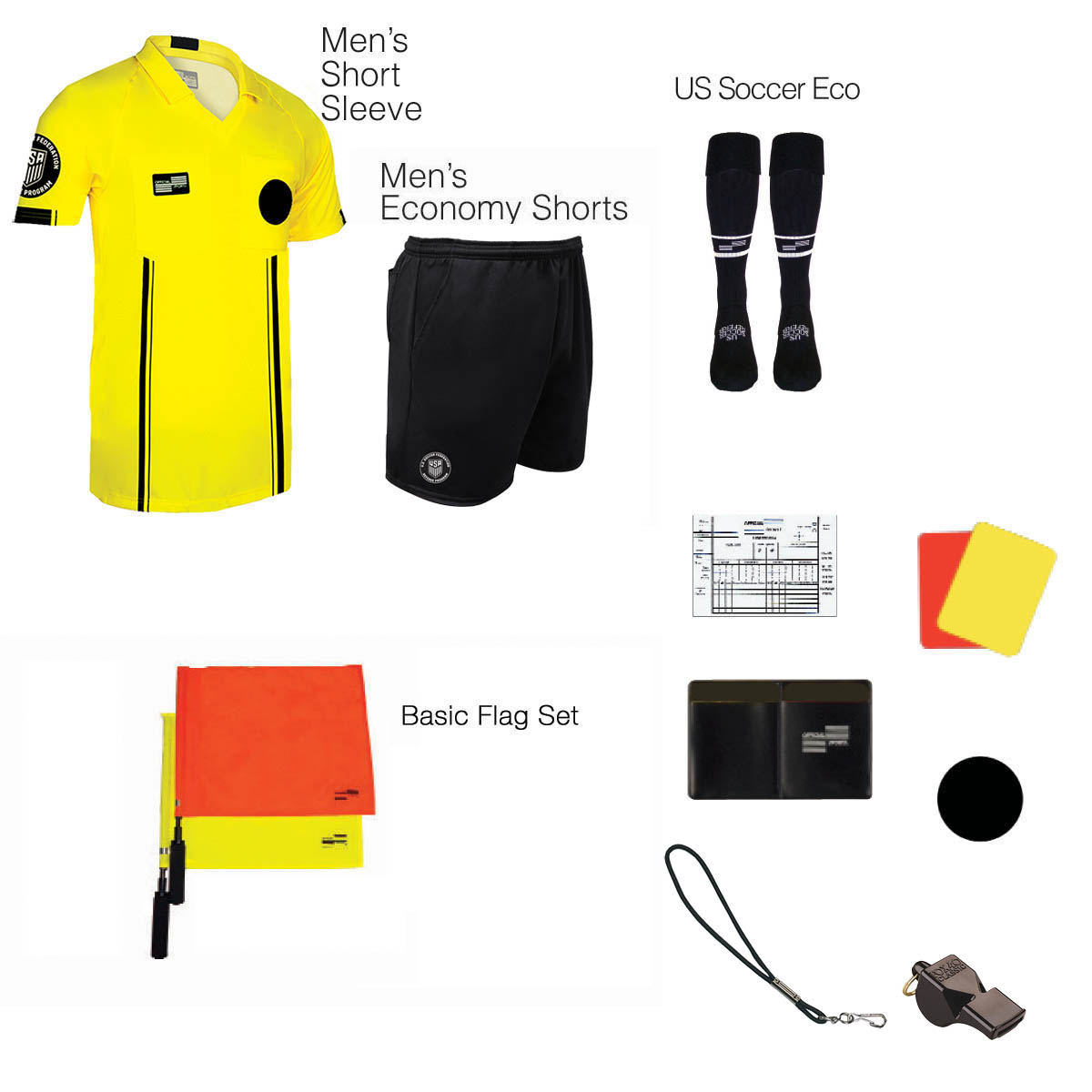 CN1816F CNRA Men's 10 Piece USSF Starter Kit w/Fox 40 Official Sports