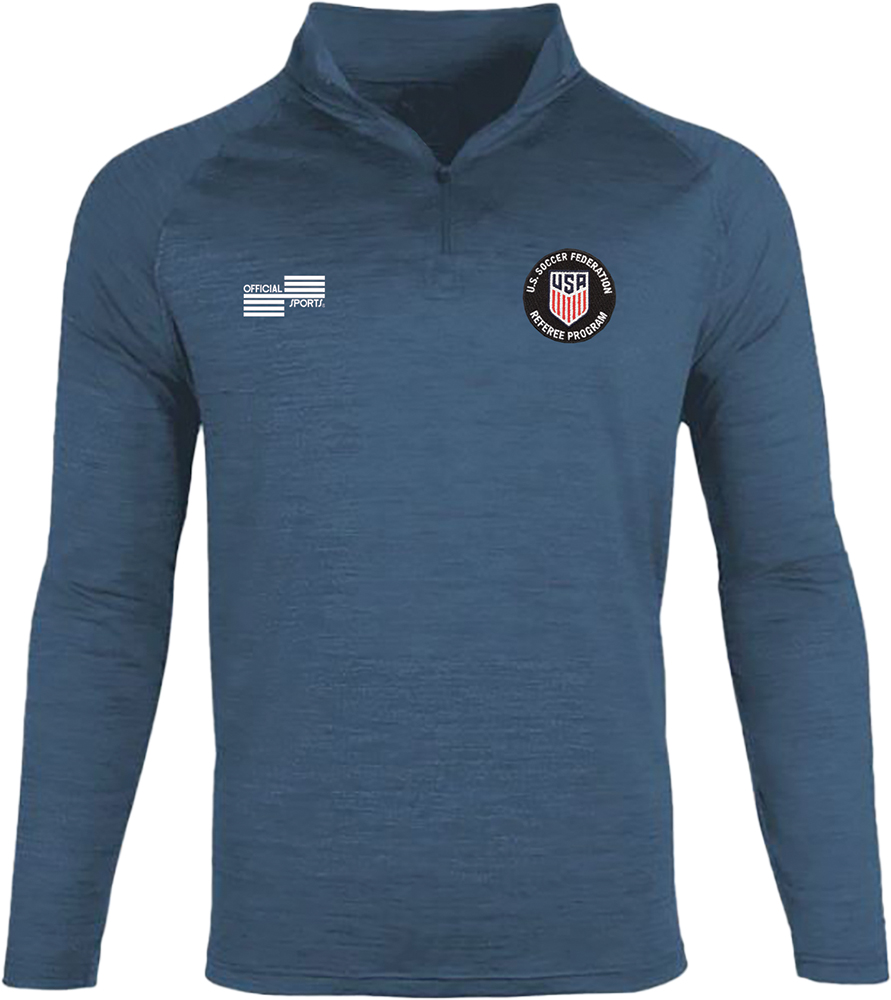 2333CL USSF Subtle Pattern 1/4 Zip - Official Sports International