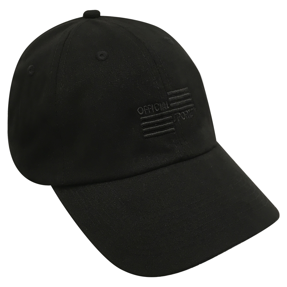 3024B Black Low Fit Cap W/Black OSI - Official Sports International