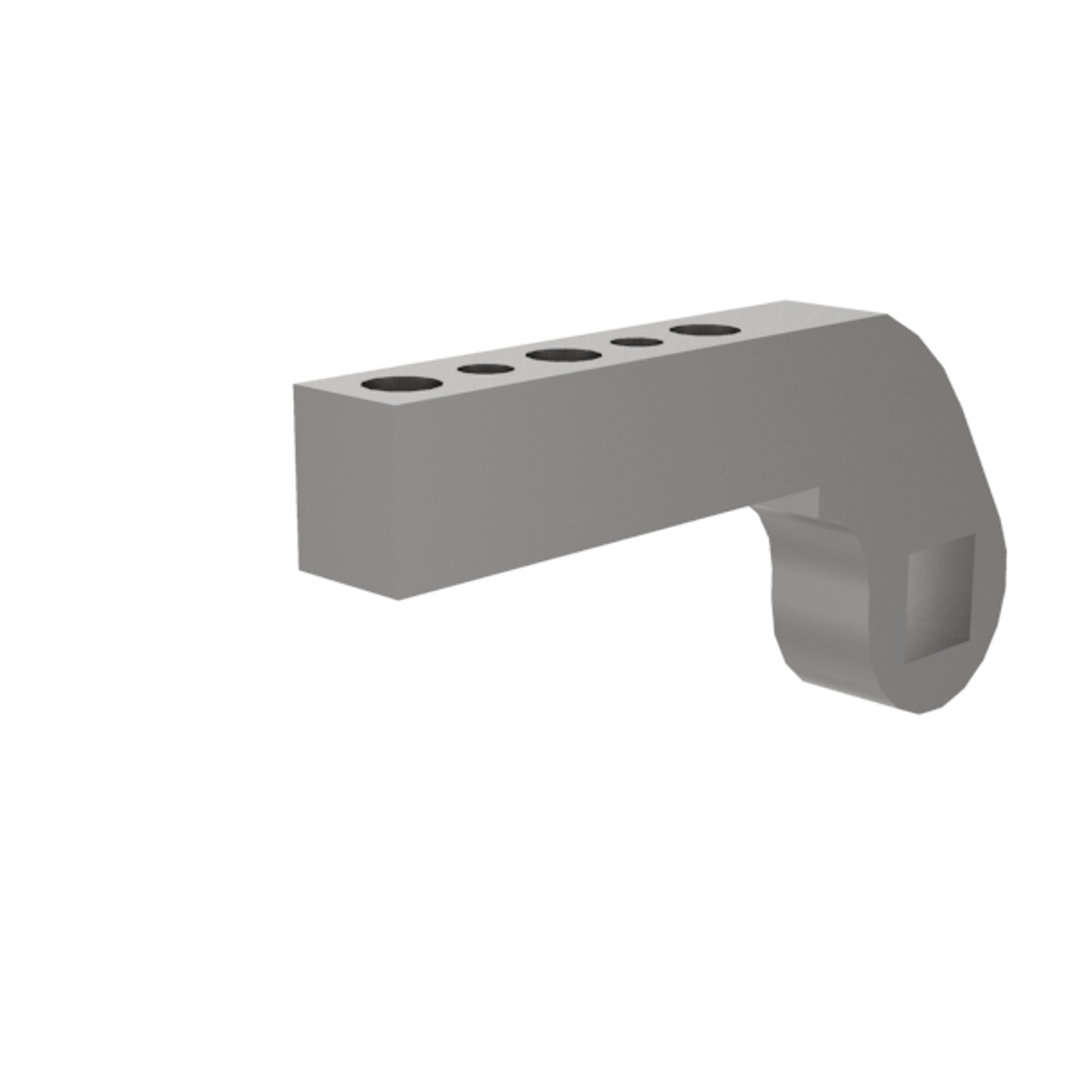 B8JG-1217-1 - Spannarm, seitlich, NAAMS, Länge 120 mm, 11 mm Durchgangsbohrung, mit Befestigungselementen | DESTACO