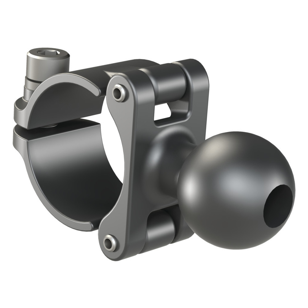 TCLD-10E-32B-A : LIGHTWEIGHT BALL T-CLAMP w/ REMOVABLE CAPS