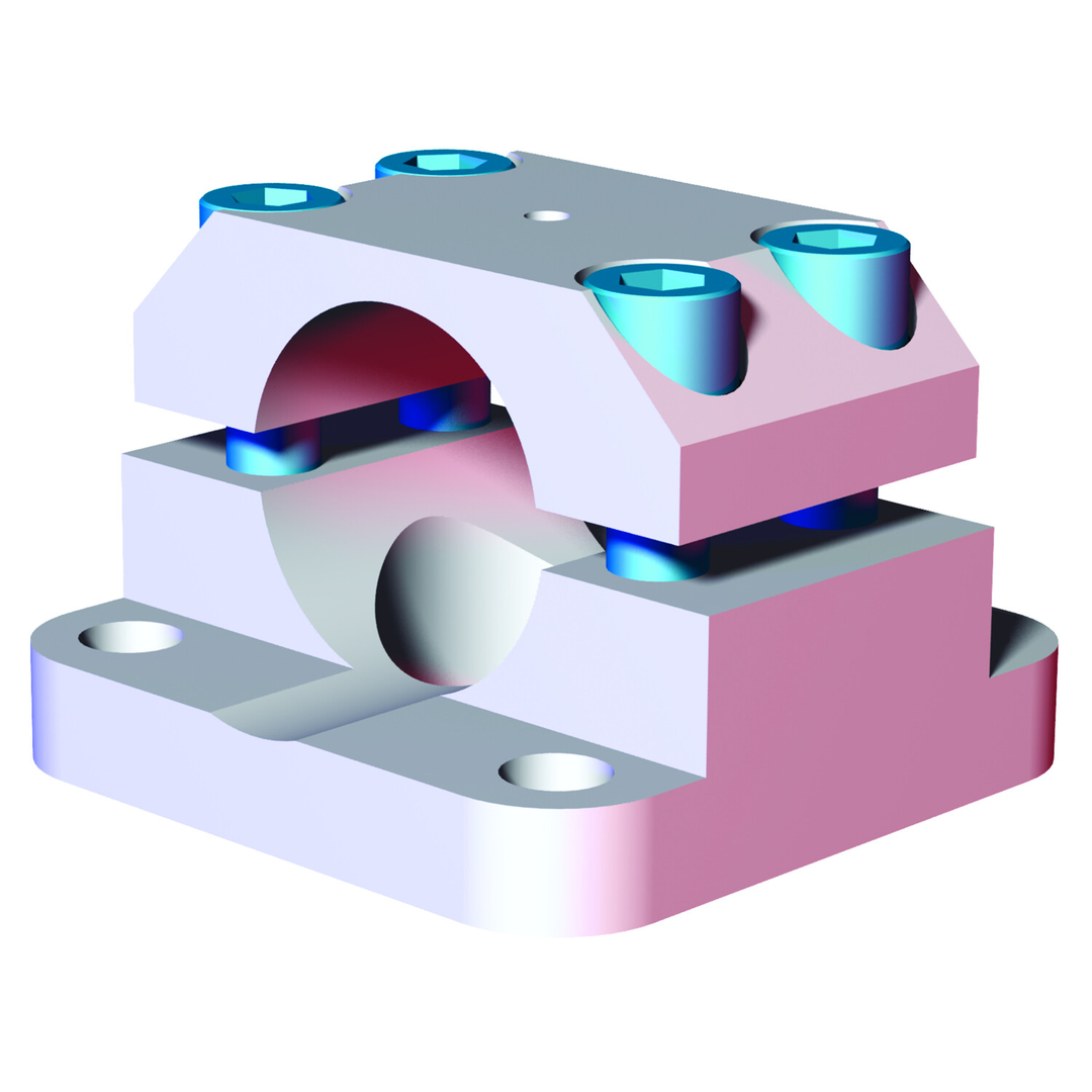 CPI-KL-40-60F-90 - Flange Mount 40mm 90 Degree