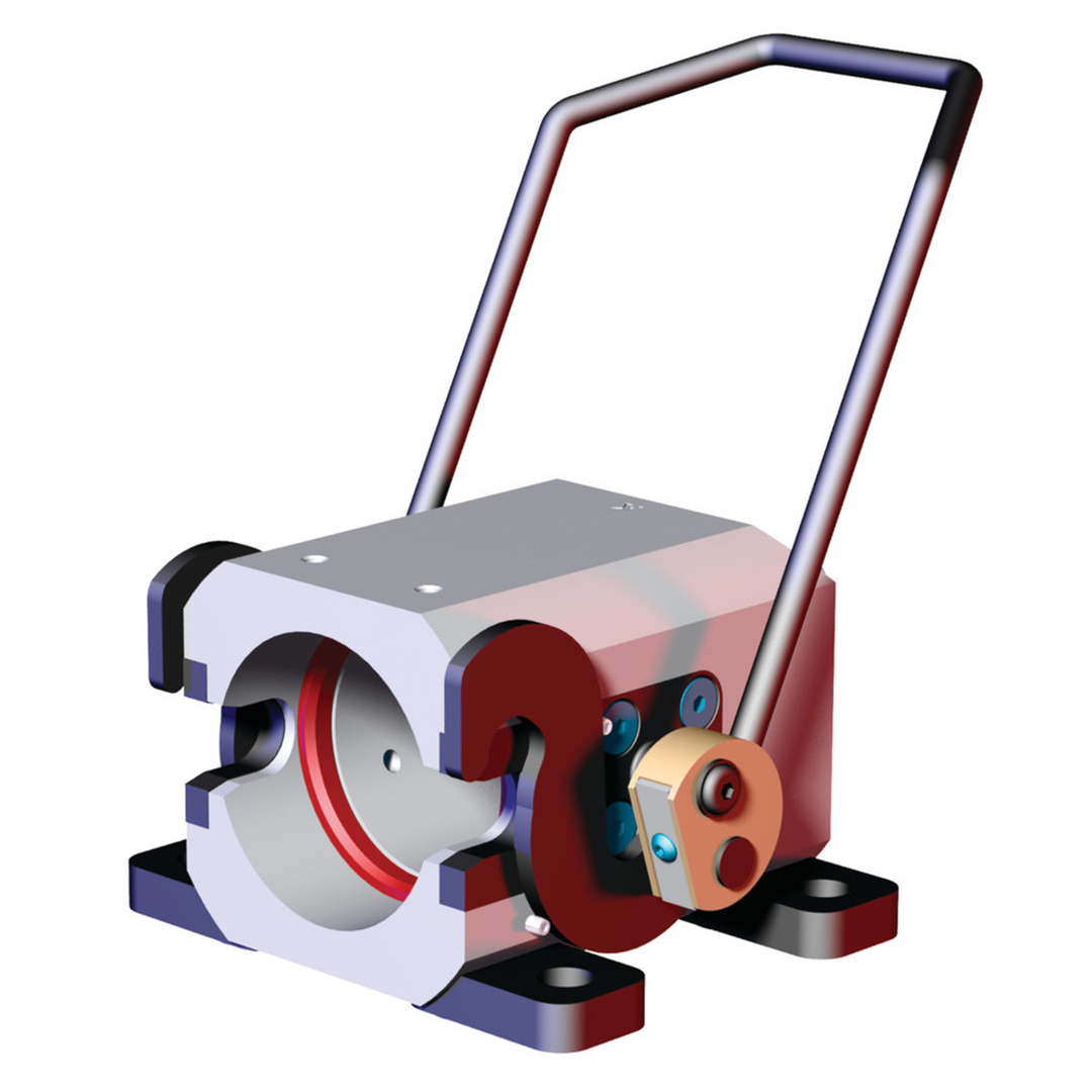 CPI-RDN-40-1F-E6-HF - Flange Housing w/ External 6 Port High Flow Air Bloc