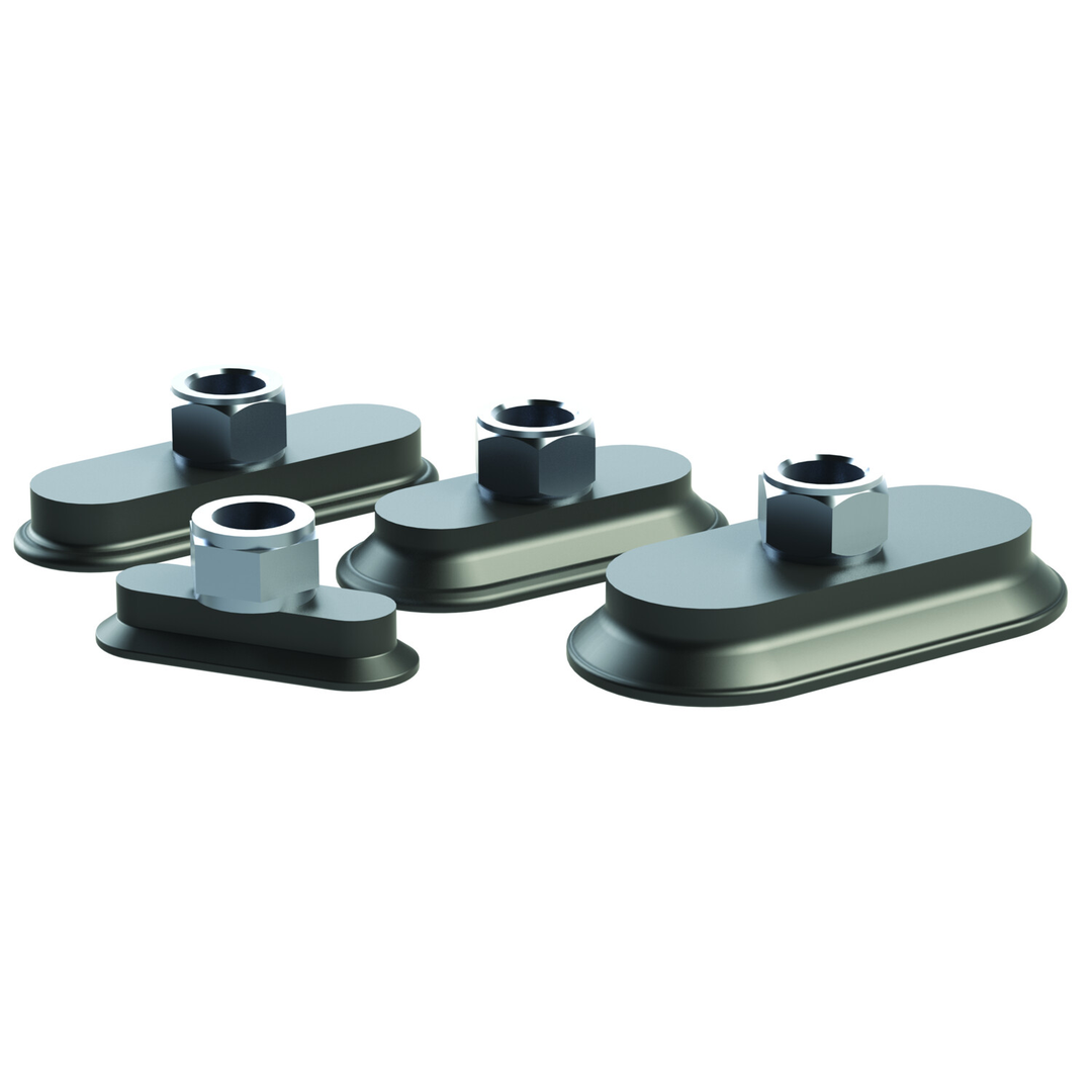 CPI-9030MFF-B-HT : Oval, flatfoot vacuum cups for high temperatures, stamping