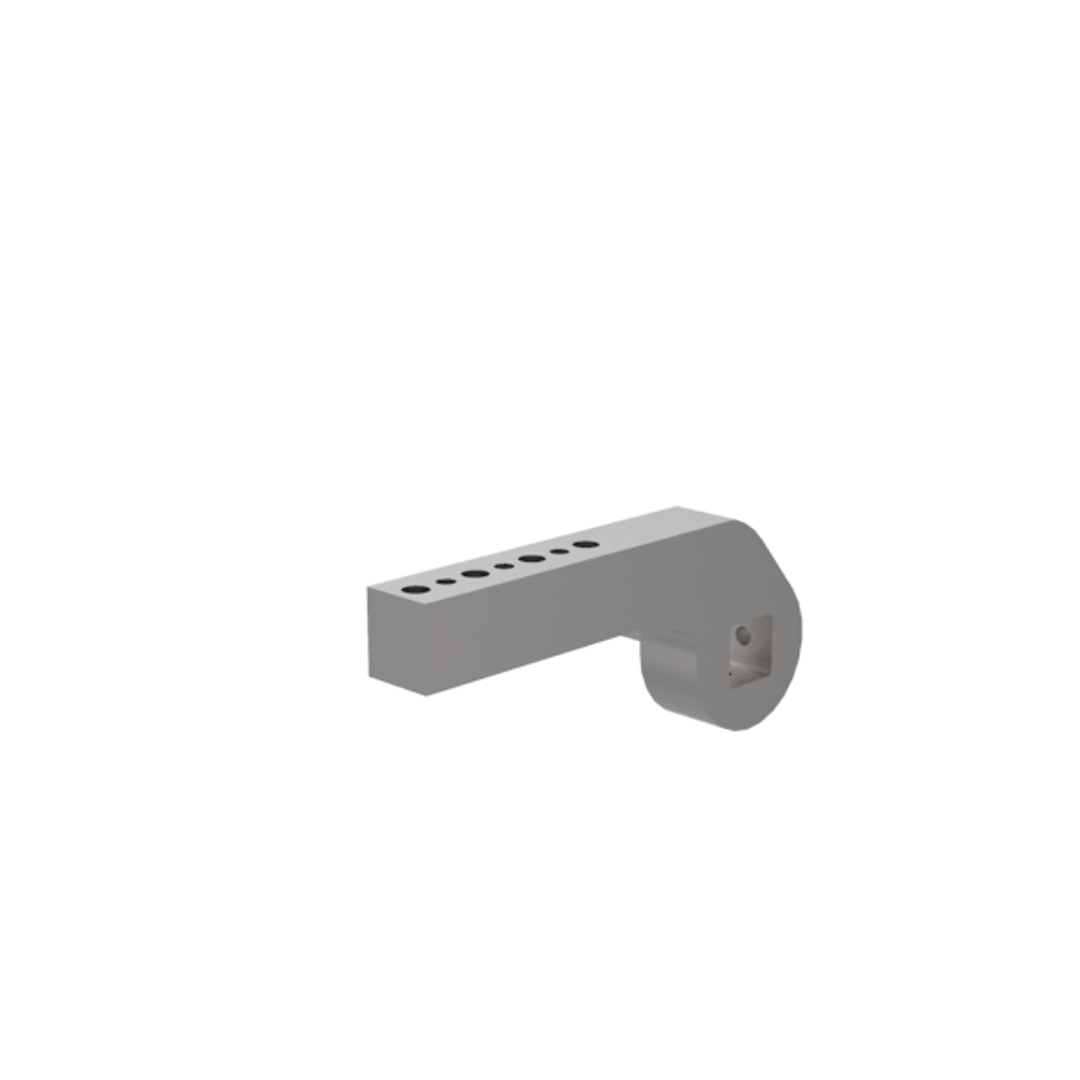 B8JG-1131-1 - Spannarm, seitlich, NAAMS, Länge 185 mm, Durchgangsbohrung 11 mm, mit Befestigungselementen