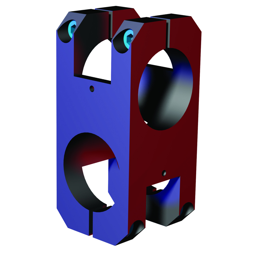 M-60M-60M-M : Ø60mm to Ø60mm (Double Bolt)