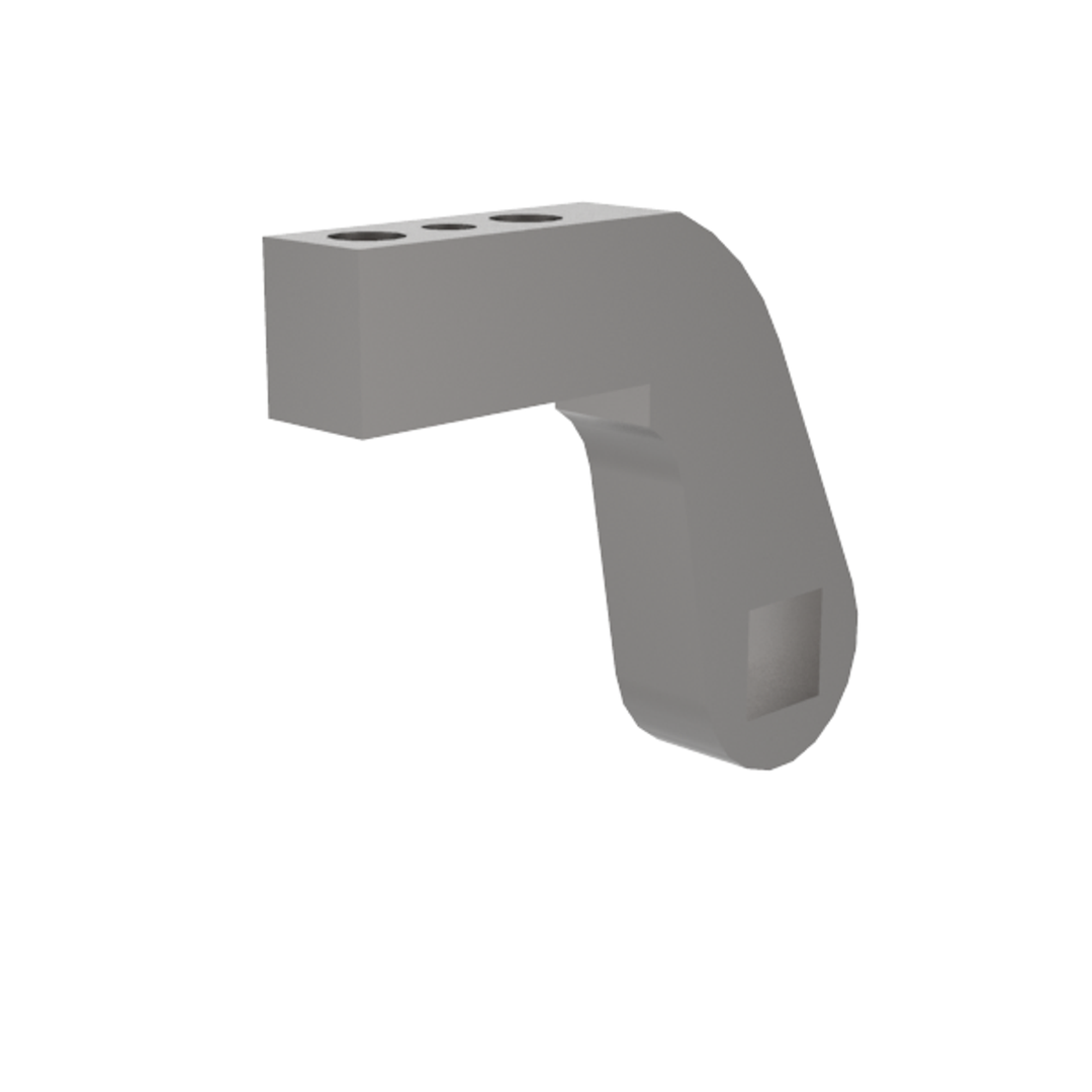 B8JG-1226-1 - Spannarm, seitlich, NAAMS, Länge 90 mm, 11 mm Durchgangsbohrung, mit Befestigungselementen