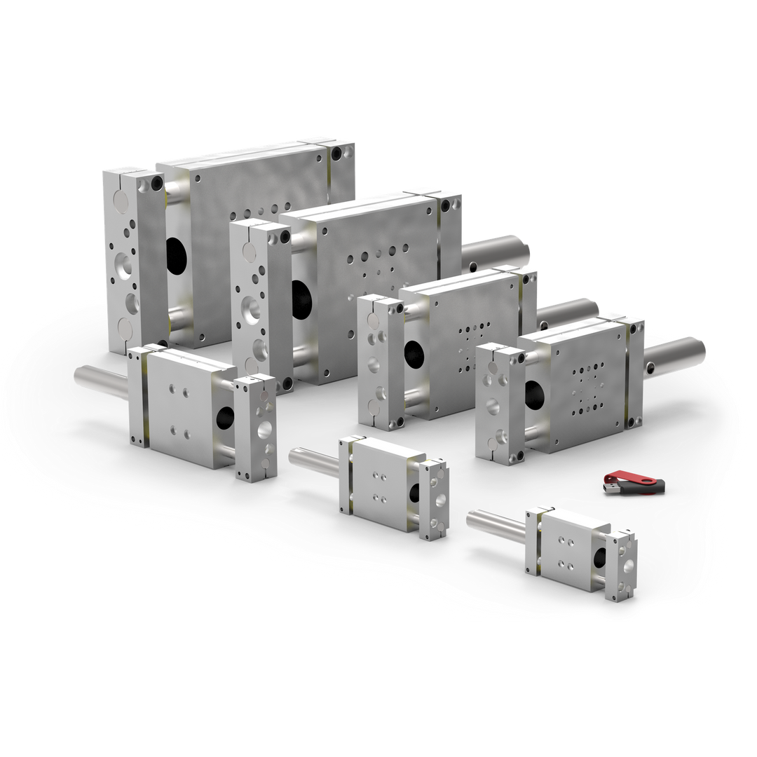 DLB-08M-T : Internally powered linear base slides