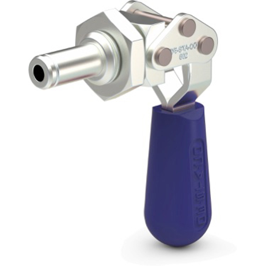 602-MM-B : STRAIGHT-LINE ACTION HANDCLAMP w/ BLUE HANDLE