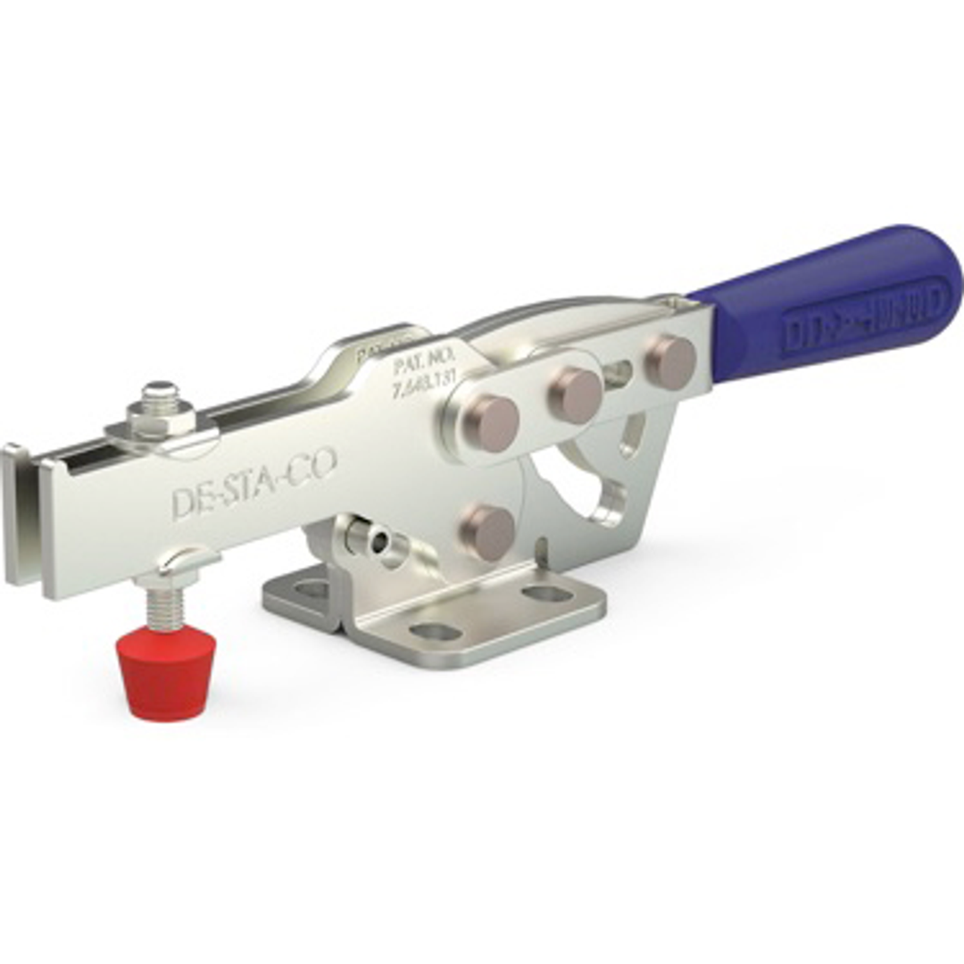 2017-U-B - Horizontal Hold-Down Toggle Locking Clamp w/ Blue Handle