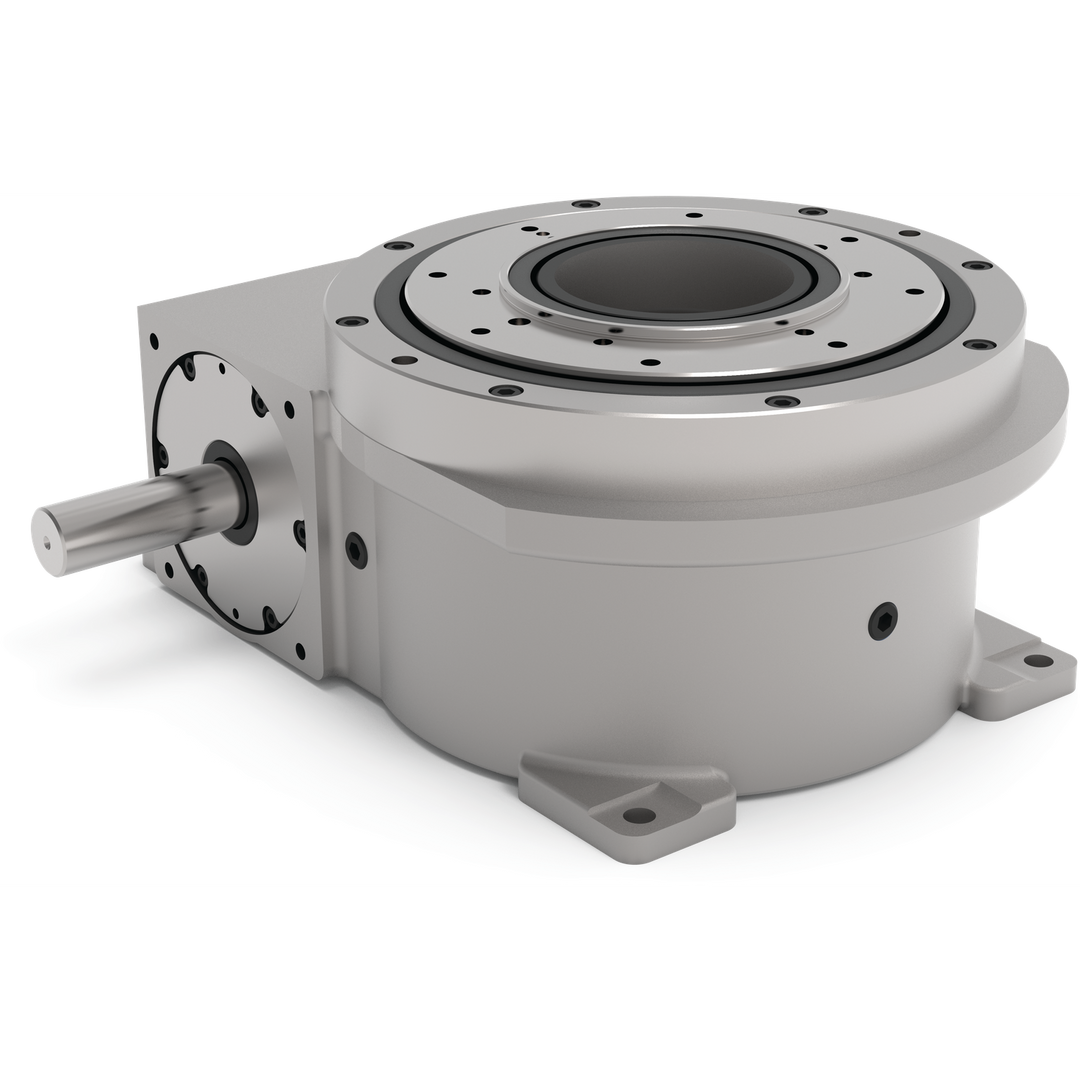 1100RDM3H40-330 - Schrittgetriebe, mechanisch, flach gebaut, zentrale Durchgangsbohrung, Serie RDM | DESTACO