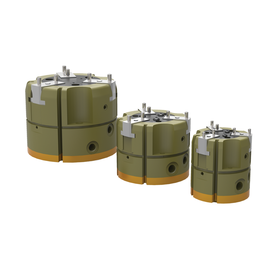 REP-63-P-RE-V-RC - 3-Backen-Greifer/Dreipunktgreifer, pneumatisch, robust, wiederholgenau, Serie REP-3 | DESTACO