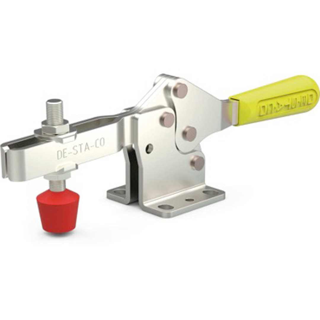 237-U-Y - Horizontal Hold-Down Toggle Locking Clamp w/ Yellow Handle