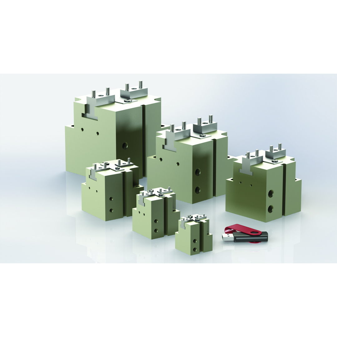 CP-2-RE-SD - General Industrial 2-Jaw Pneumatic Parallel Gripper