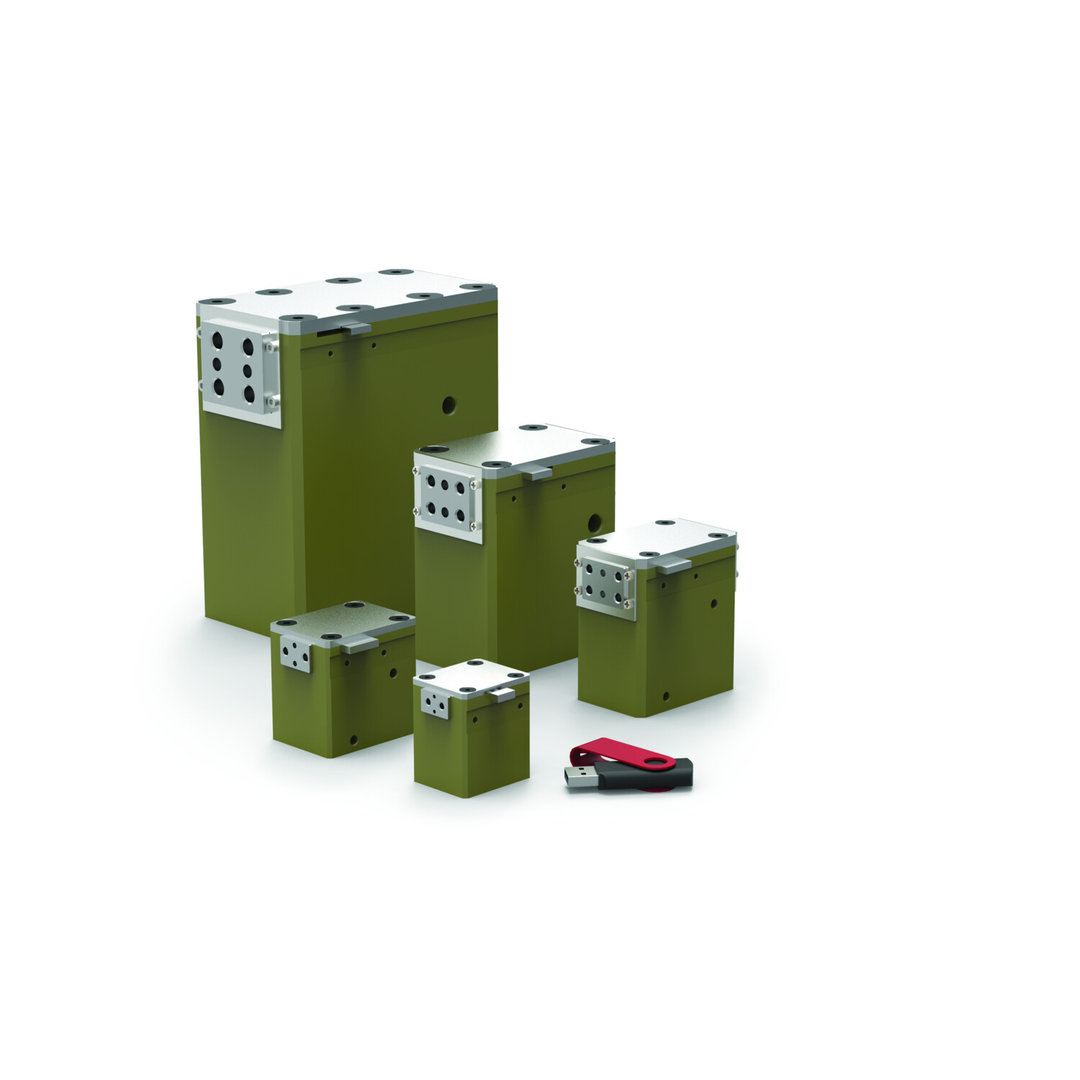 RPS-18M-O-V - 2- Backen-Greifer, pneumatisch, robust, gekapselt, Doppelkeil, oft federunterstützt
