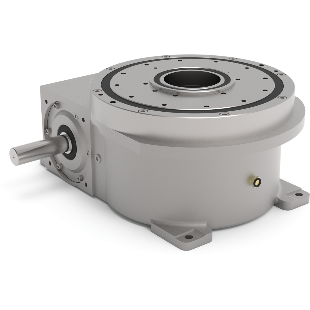 1305RDM3H48-330 - Schrittgetriebe, mechanisch, flach gebaut, zentrale Durchgangsbohrung, Serie RDM | DESTACO