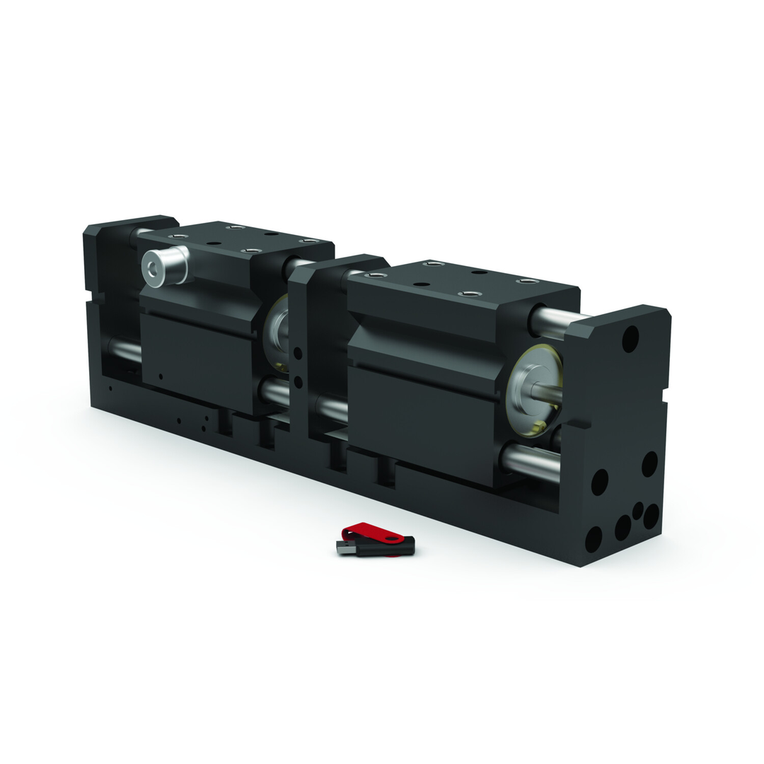 RPR-63M-150-V-R1-RS - 2- Backen-Greifer, pneumatisch, langer Hub, sehr robust für große, schwere Bauteile