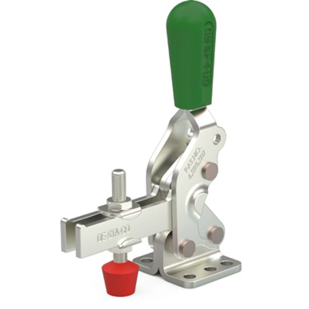 2002-U-G - Vertical Hold-Down Toggle Locking Clamp, Green Handle