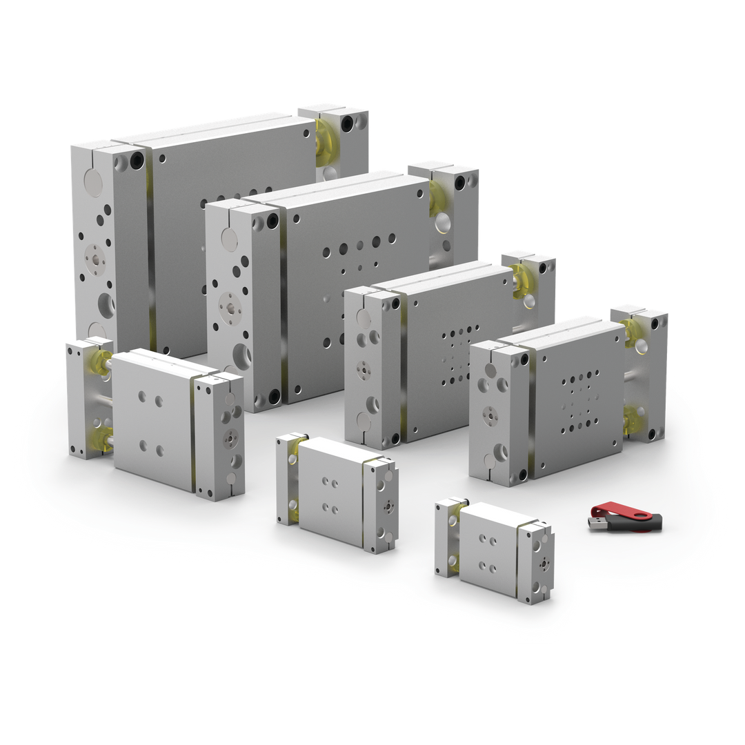 DLB-16M-B-C-50 - Lineareinheit, Basis, DirectConnect, Zylinder intern/integriert, Serie DLB | DESTACO