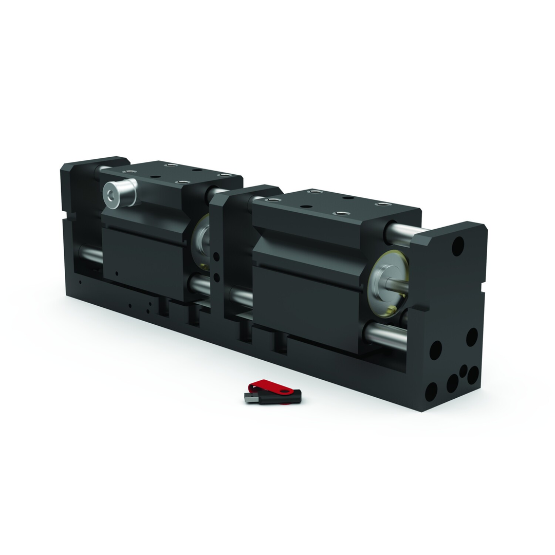 RPR-63M-150-V-R1-LS - 2- Backen-Greifer, pneumatisch, langer Hub, sehr robust für große, schwere Bauteile