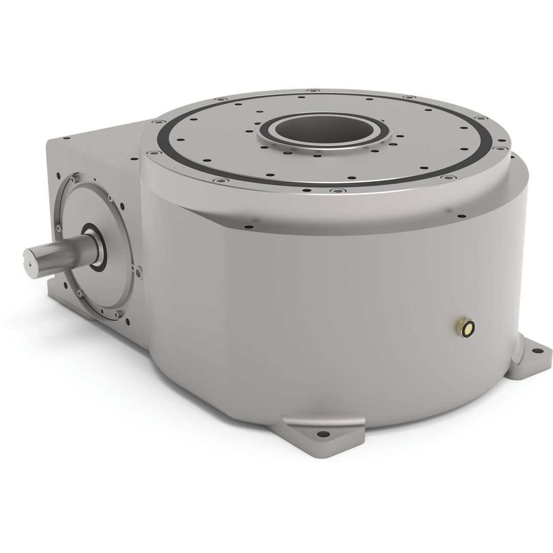 1800RDM12H64-330 - Schrittgetriebe, mechanisch, flach gebaut, zentrale Durchgangsbohrung, Serie RDM | DESTACO