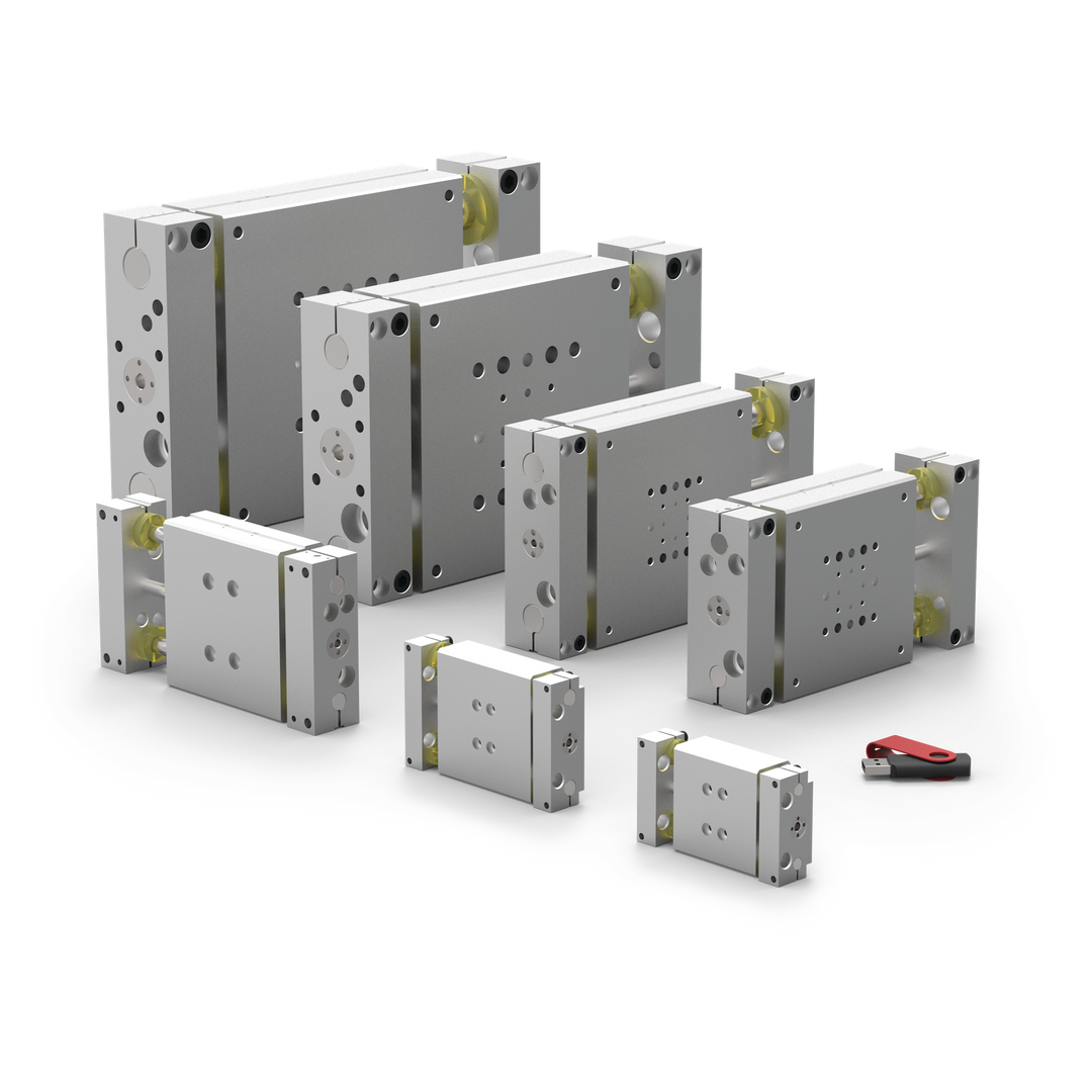 DLB-16-L-B-4 - Lineareinheit, Basis, DirectConnect, Zylinder intern/integriert, Serie DLB | DESTACO