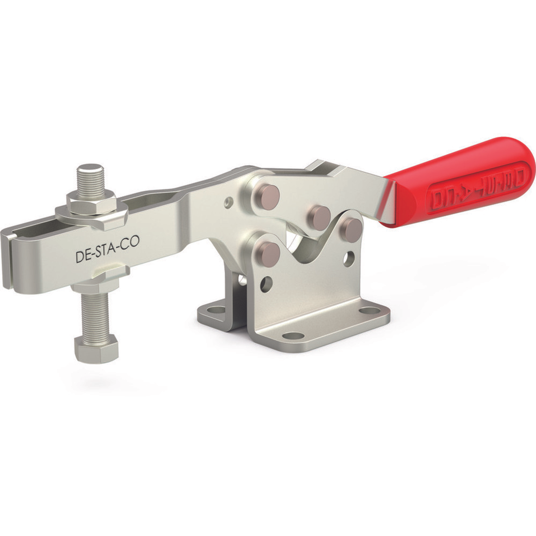 Horizontal, Stainless Steel, Hold-Down Toggle Locking Clamp