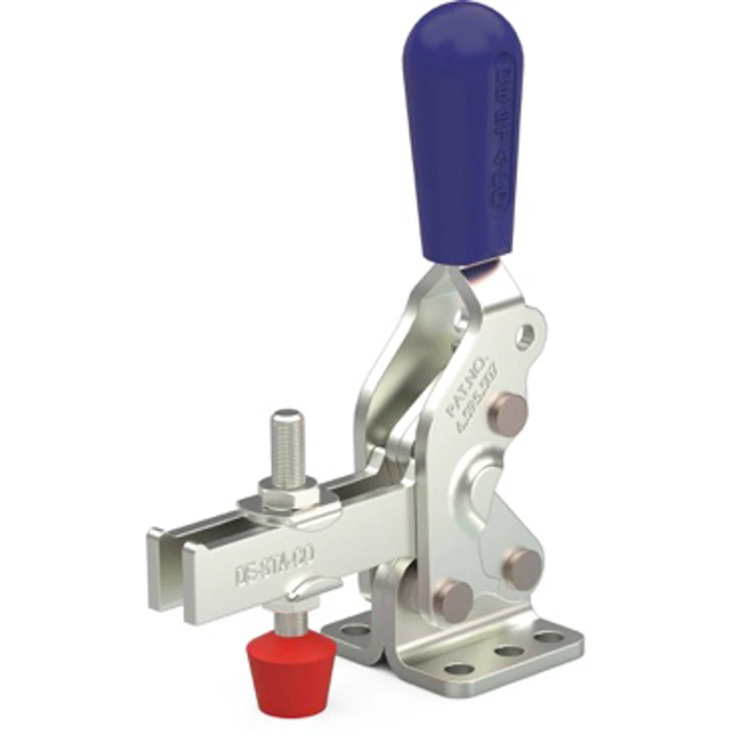 2010-U-B - Vertical Hold-Down Toggle Locking Clamp, Blue Handle