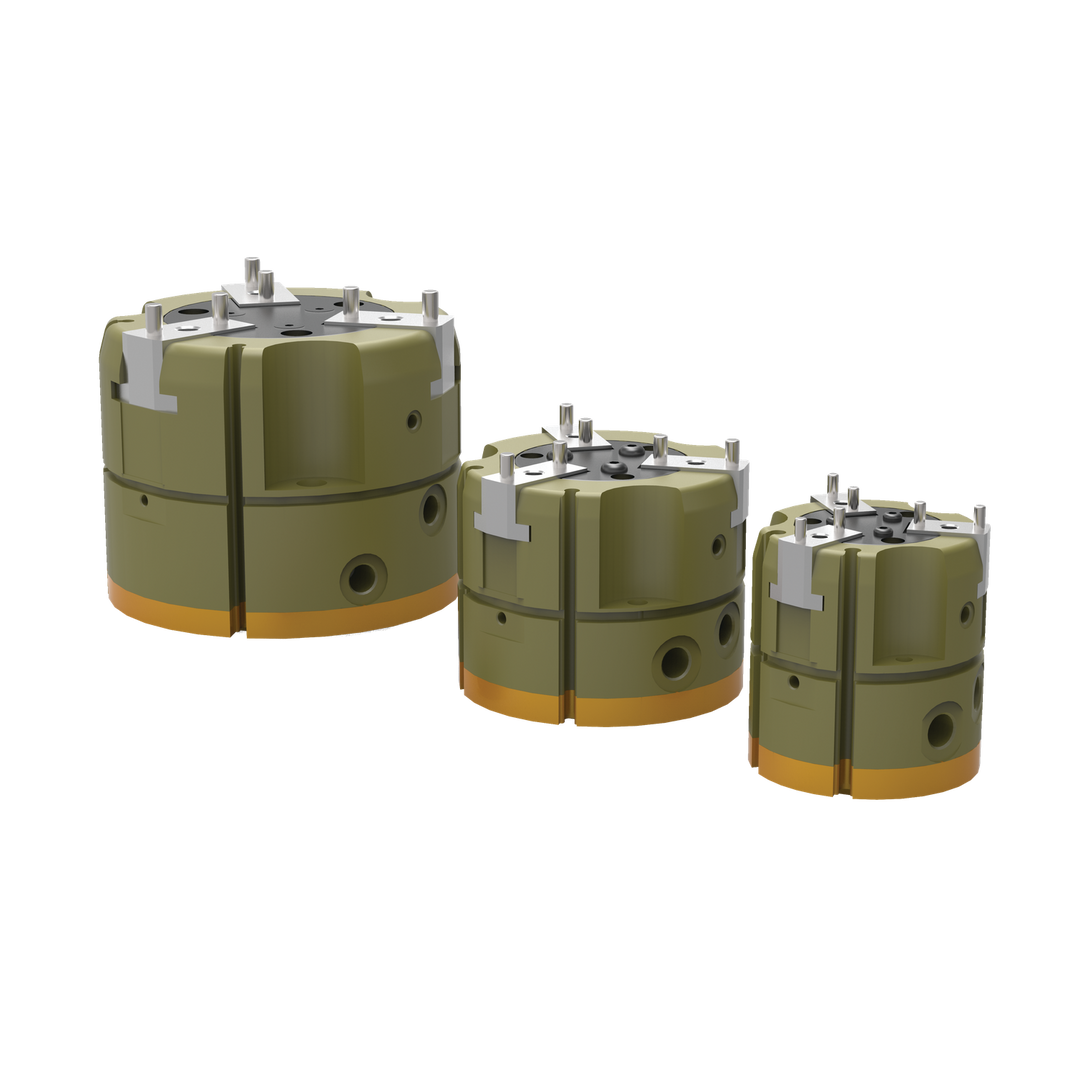 REP-83-P-RE-RC - 3-Jaw Pneumatic Parallel Gripper