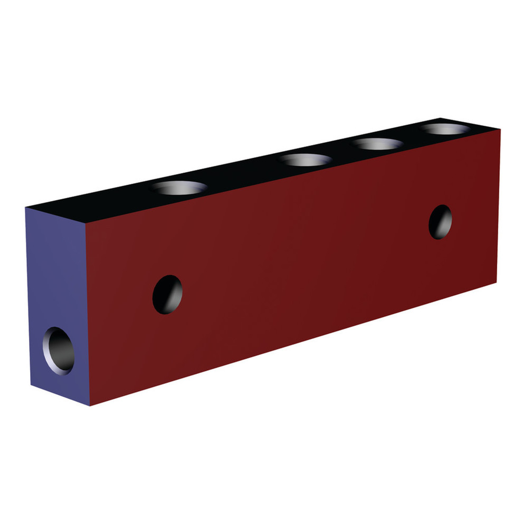 CPI-MMB-3V1B-AB : Block Style Manifold (4 in/6 out)