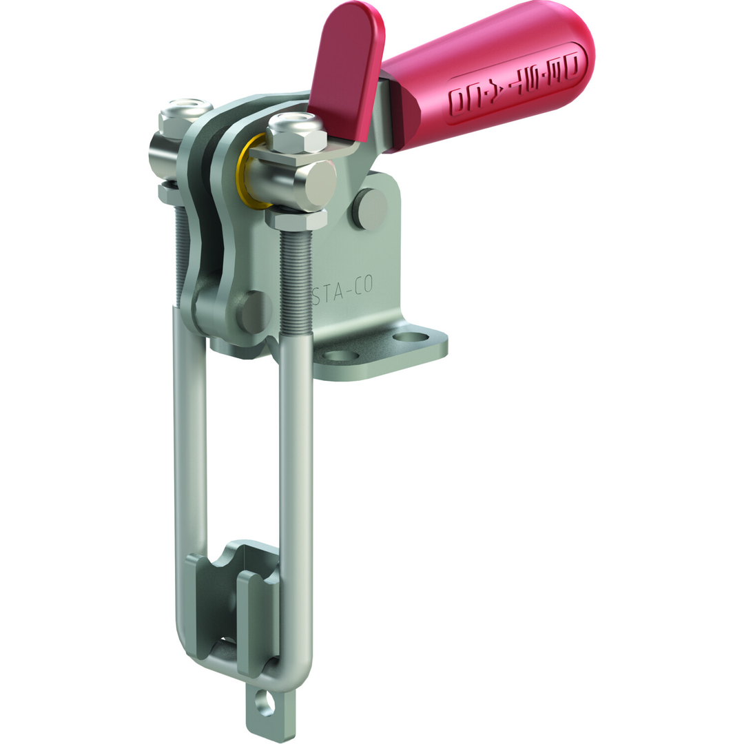 334-SS-M-100 - Vertical Pull-Action Latch Clamp, a 334-SS w/ 100mm Longer Hook