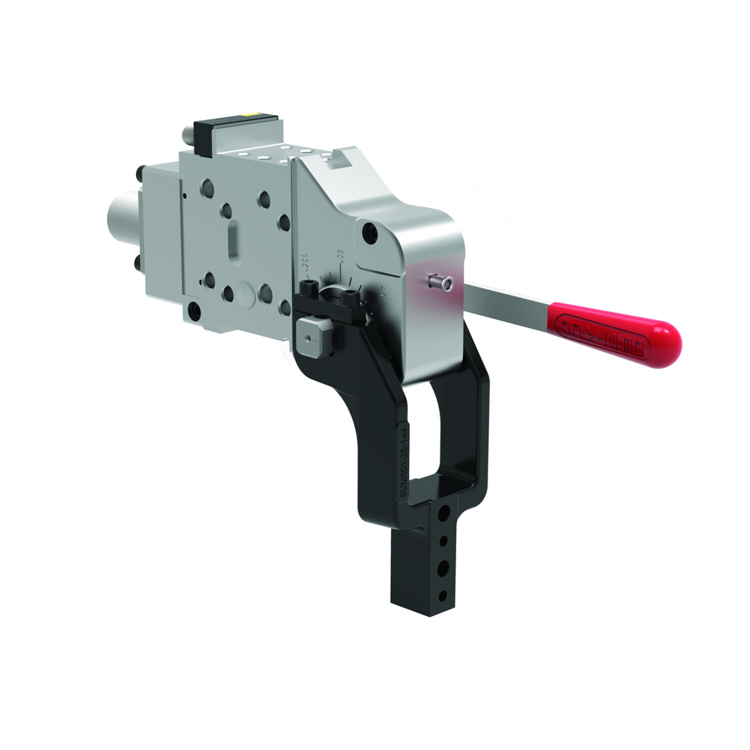 52H-3N03H06300 - Handspanner/Kraftspanner, pneumatisch, Kniehebel, geschlossen, mit Handhebel