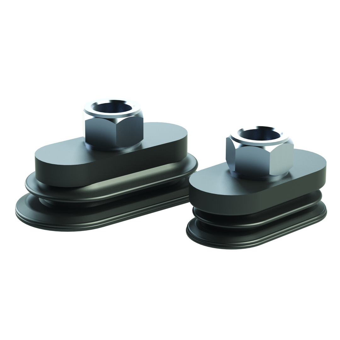 CPI-6030MAC-B-HT : Vacuum cups are oval bellows style and for high temperatures, hot form stamping