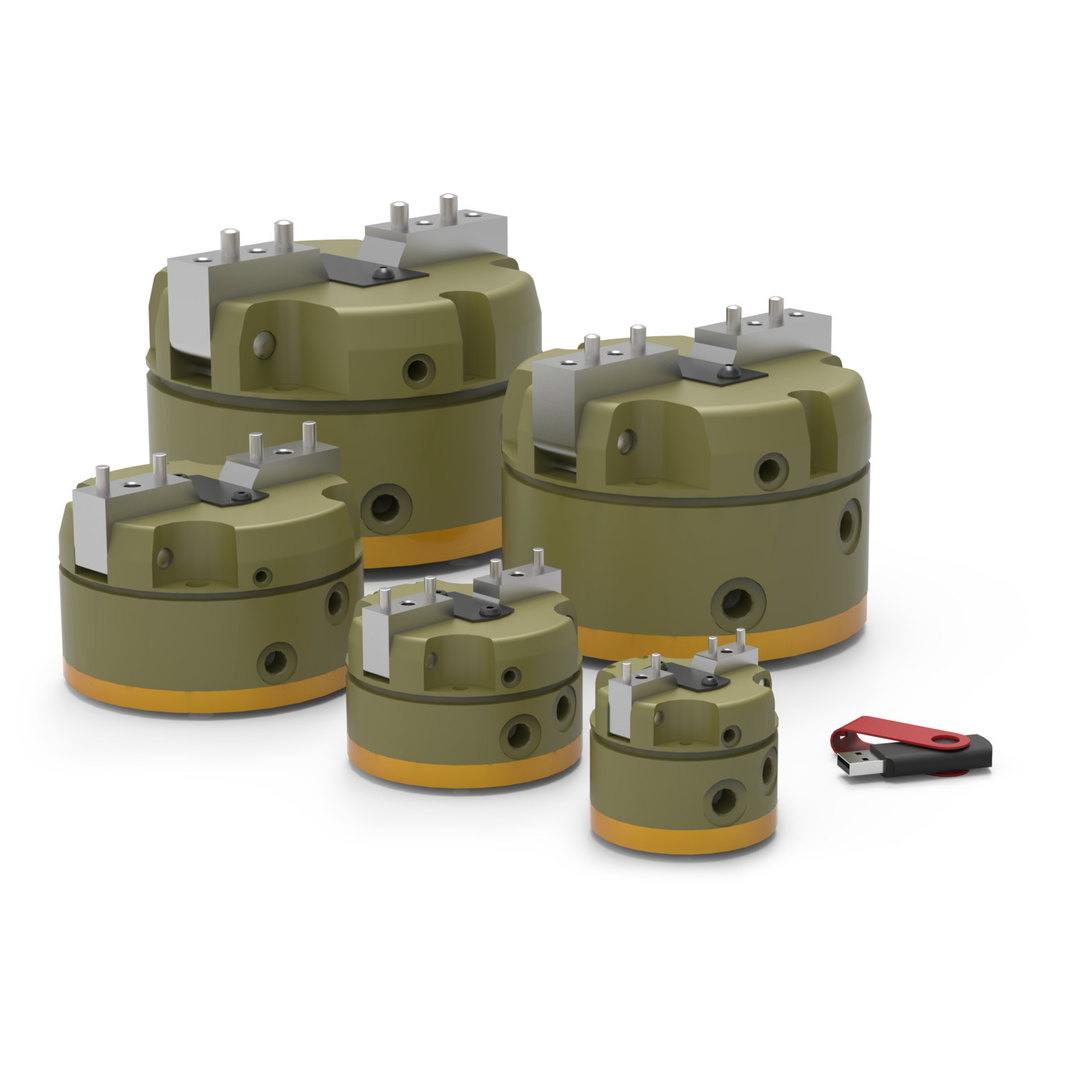 RUA-62M-P-RE-F - Angular Pneumatic Gripper