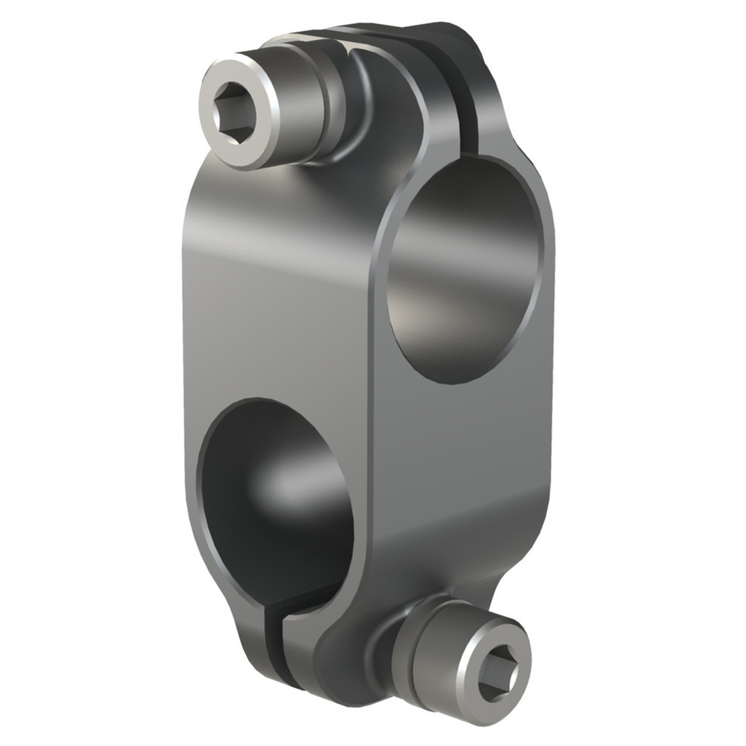 CL-25M-25M-B-A - Lightweight, Blue Cross Clamp, 25mm X 25mm