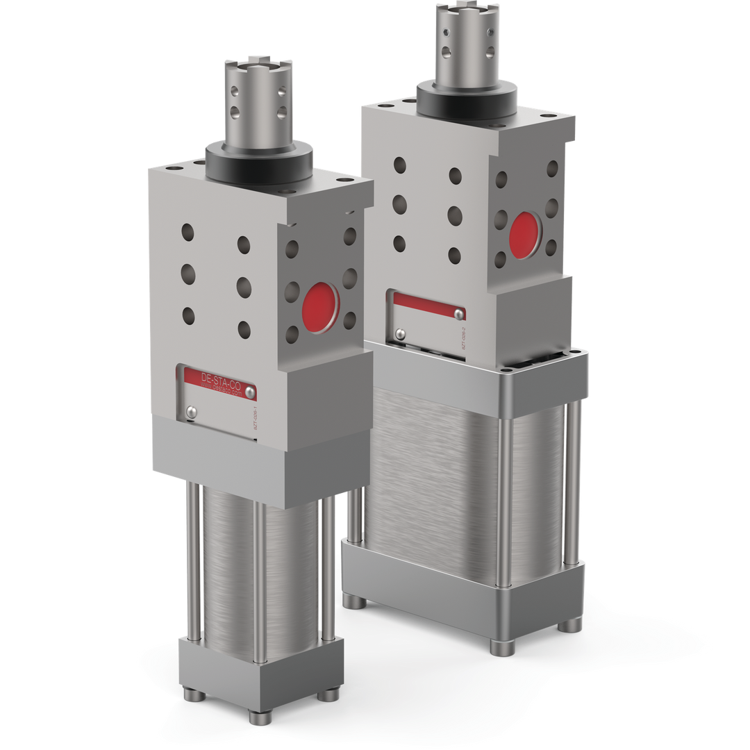 86P40-2A4C8004 - Stiftziehzylinder, pneumatisch, doppelte Ausführung, Serie 86P40, exakte Positionierung | DESTACO