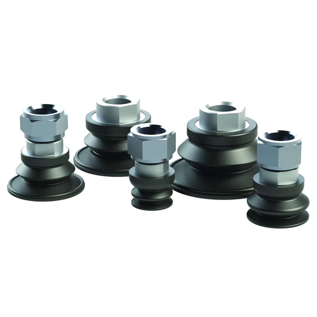 CPI-30MTC-B-HT : Round bellows style vacuum cups for high temperatures, hot form stamping