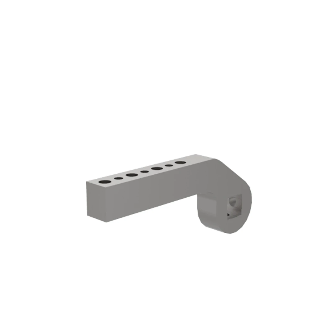 B8JG-1020-1 - Spannarm, seitlich, NAAMS, Länge 165 mm, Durchgangsbohrung 11 mm, mit Befestigungselementen | DESTACO