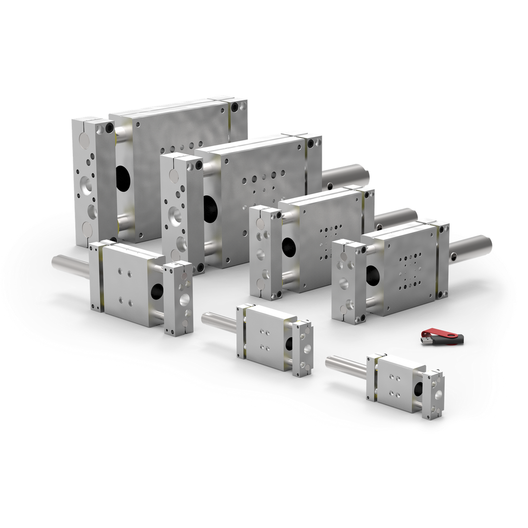 DLB-10M-A-B-50 - Base Linear Slide w/ Replaceable Cylinder & Air Cushion