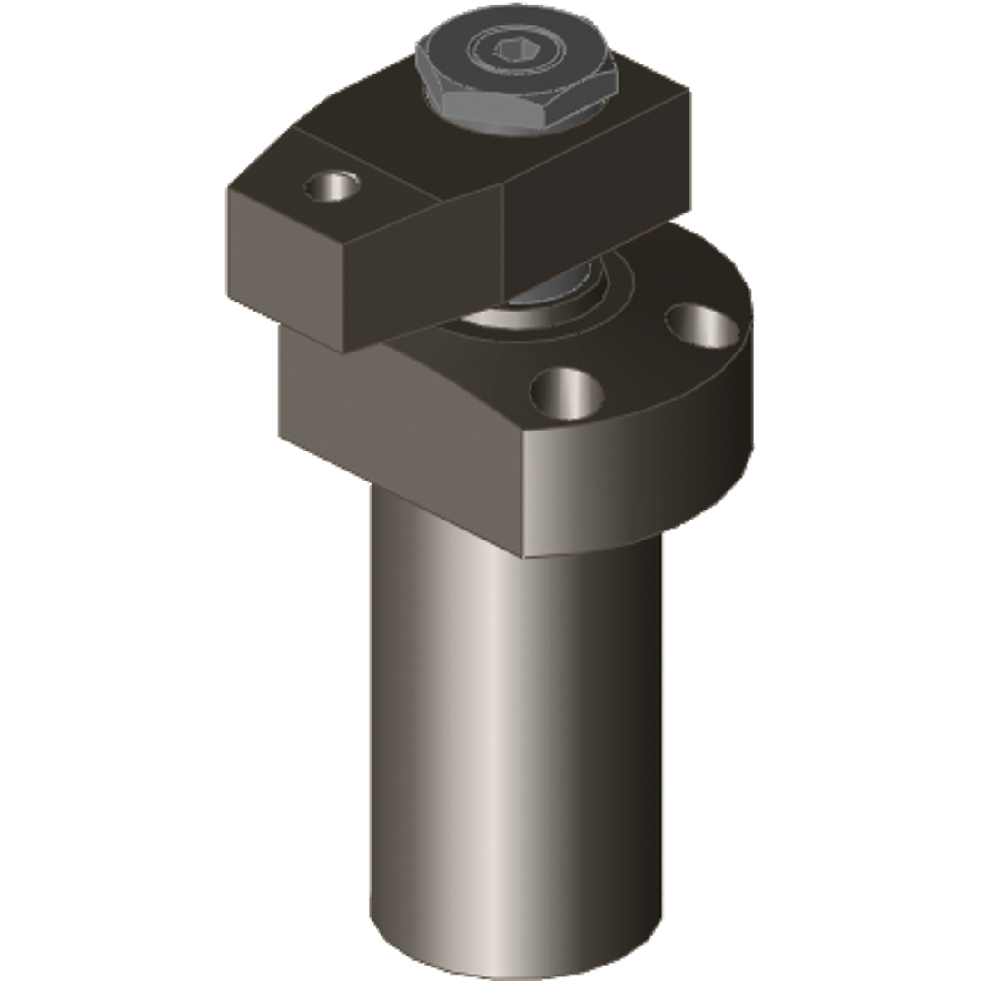 727D63123-5 - Hydraulik-Schwenkspanner, doppeltwirkend, linksschwenkend, Fußflanschversion